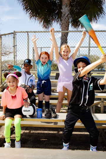 Kids cheering in stands